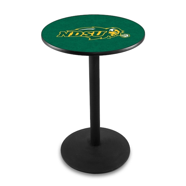 36" Blk Wrinkle North Dakota State Pub Table